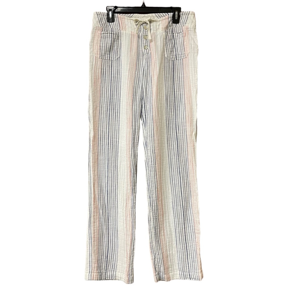 Sundance Gigi Stripe Gauzy Beach Drawstring Pant Size M - Picture 2 of 6
